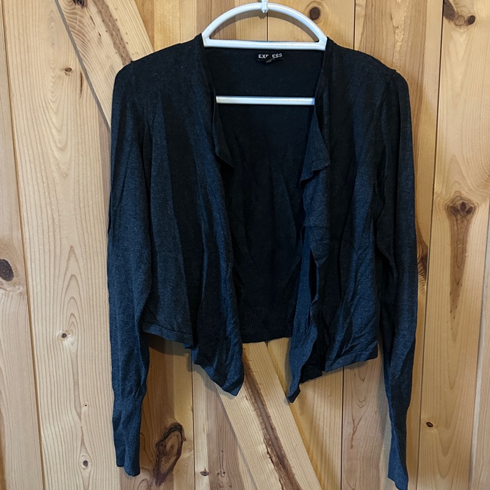 Express Charcoal Gray Women's Cardigan